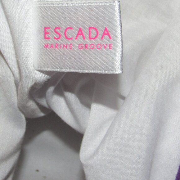 ESCADA MARINE GROOVE Purple Tote Bag Carry On Beach Travel Vacation - Picture 4 of 4